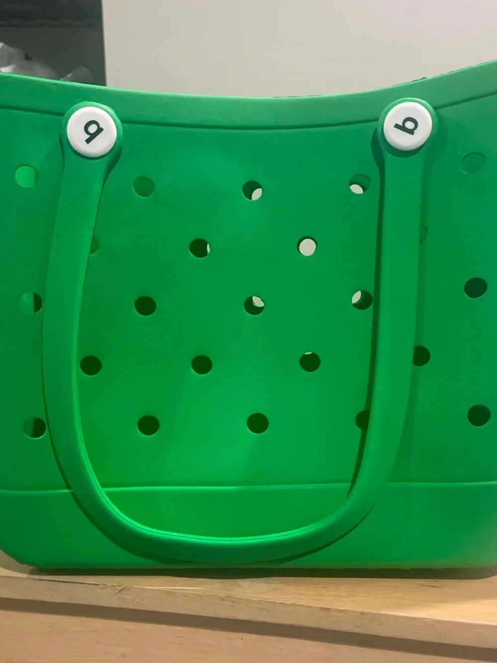 Green Perforated Tote Bag - Unbranded